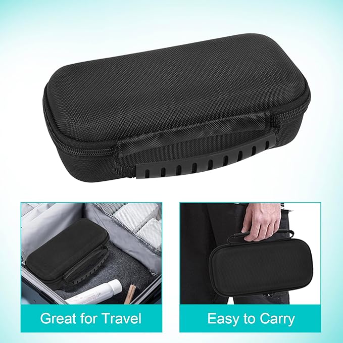 SLODE Hard Travel Case for Philips Norelco OneBlade QP2520 QP2530 QP2724 QP2834 QP2620 QP2630 QP1924 with Handle,Carrying Bag for Hybrid Electric Trimmer and Shaver (Black)