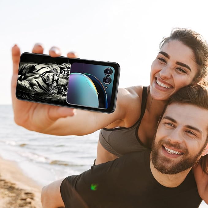 for Motorola Razr Plus 2025 Case,for Razor Plus 2025 Phone Case Cute Slim Hard PC Ultra-Thin Anti-Scratches Shockproof Protective Cover,Cool Black Tiger