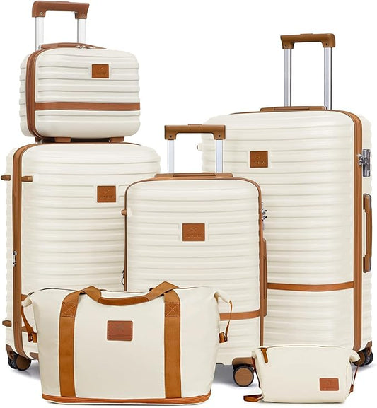 Joyway Expandable Luggage Sets 5 Piece, Hard Case Suitcase Set with Spinner Wheels, Hardshell Lightweight Travel Luggage with TSA Lock
