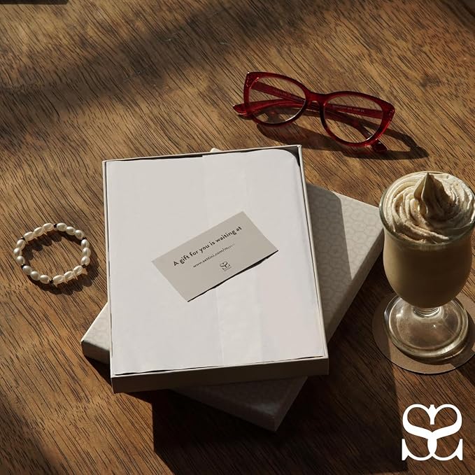 SETTINI® Lined Journal - Modern White Journal for Writing Gift Set - Hardcover Vegan Leather, Includes Luxury Pen in a Unique Pen Holder, 192 Pages, 6 x 8.5 inches, Fathers Day Gift