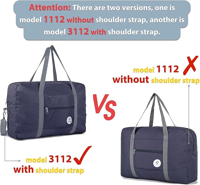 For Spirit Airlines Personal Item Bag Foldable Travel Duffel Bag Tote Carry on Luggage Duffle Overnight for Women and Men