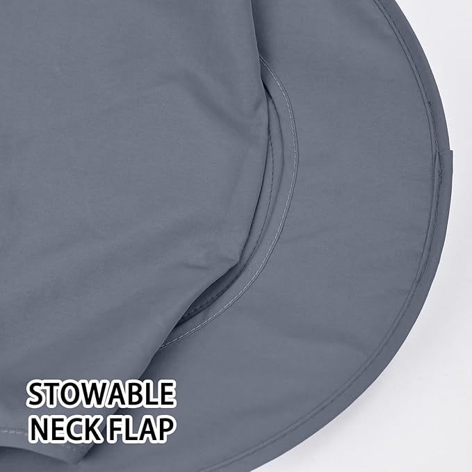 Sun Hats for Men Women Fishing Hat UPF 50+ Breathable Wide Brim Bucket Hats Summer UV Protection Safari Hat with Neck Flap