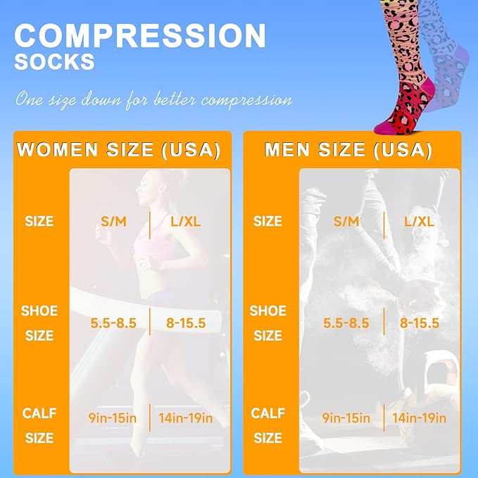 bropite Compression Socks for Women & Men Circulation-Support Knee High Socks 20-30 mmhg-Best for Running,Medical,Nurse,Travel