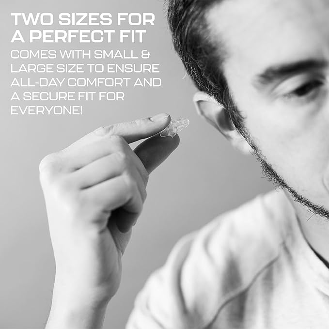 X32 Maximum Protection Earplugs | 32dB Noise Reduction Earplugs | Tactical Hearing Protection for Shooting and Industrial Use | Includes Small and Large Sizes