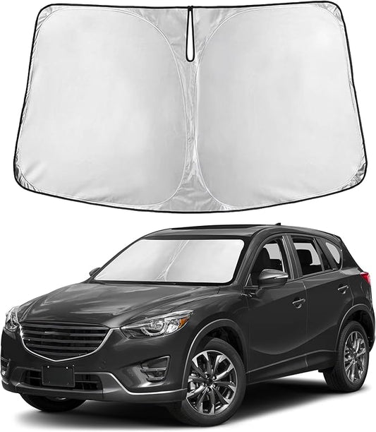 Autovir Windshield Sun Shade Fit for 2013-2014 2015 2016 Mazda Cx-5 Sunshade, Front Car Window Shades Sun Visor, Blocks UV Rays & Heat, Car Accessories