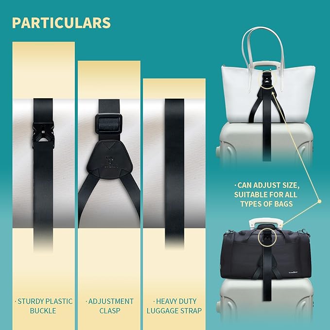 Travel Luggage Cup Holder, Liveagain Drink Caddy, Luggage Cup Holder Attachment, Free Hand Suitcase Drink Carrier for Drinks Beverages, Coffee, Bottles, Snack (Black)