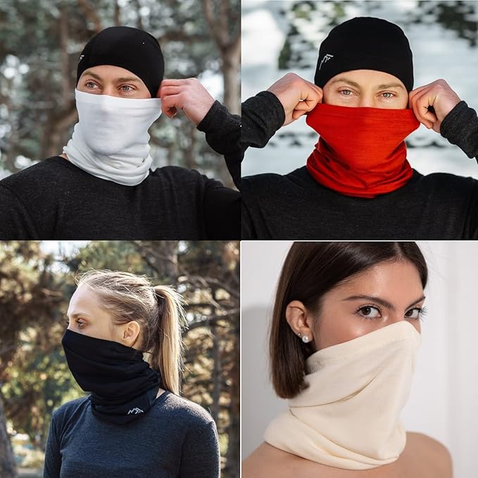 12-30 Pieces Neck Gaiters Scarf Head Wrap Headwear Balaclava Face Mask Sun Bandanas for Women Men Running,Cycling,Fishing