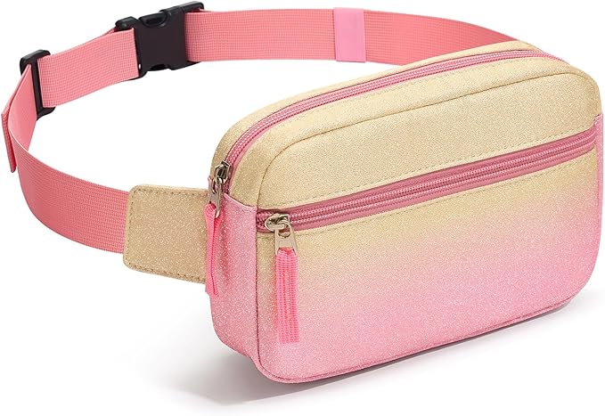 Fanny Pack Birthday Graduation Gifts for 7 8 9 10 11 12 13 Year Old Teen Girls Her Kids, Preppy Cute Trendy Stuff Colorblock Crossbody Bag Adjustable Belt Bags for Travel Essentials