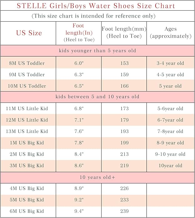 Stelle Kids Water Shoes Wide Toe Box Barefoot Quick Dry Non-Slip Aqua Shoes for Boys Girls Toddler Beach Swim Pool