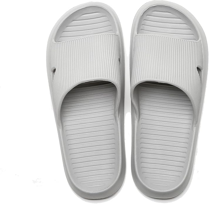 Anmerl Shower Shoes for Men and Women, Soft Lightweight Quick-Drying & Non-Slip House Slippers Slides for Bathroom, Pool, Beach, Indoor & Outdoor
