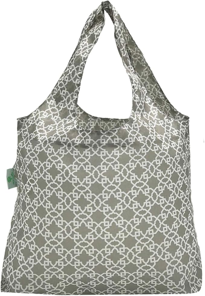 HOLYLUCK Reusable Grocery Bags,Heavy Duty Foldable Shopping Tote Bag (Standard, 3 Maze)