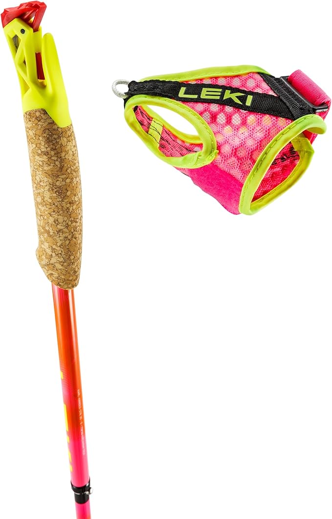 LEKI Ultratrail FX.One Superlite Trekking Poles - Carbon Foldable Ultralight Poles for Hiking & Trail Running