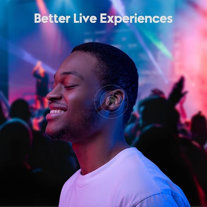 Switchable Concert Ear Plugs for Noise Reduction, Multi-Size Sllicone Earbuds, 3 Noise Relief Modes for Focus, Study, Work and Travel,Hearing Protection, Reusable Ear Plugs (Comfort Varies by Person)