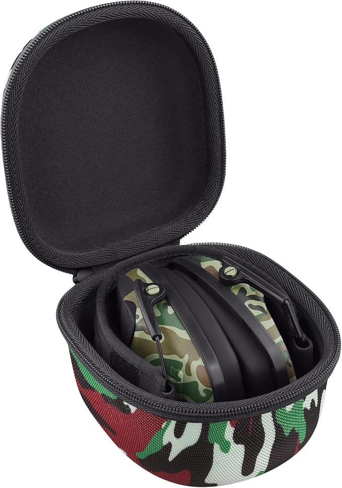 Storage Case Compatible with Walkers Razor Slim/Howard Leight Honeywell Impact Sport Electronic Ear Protection Muffs