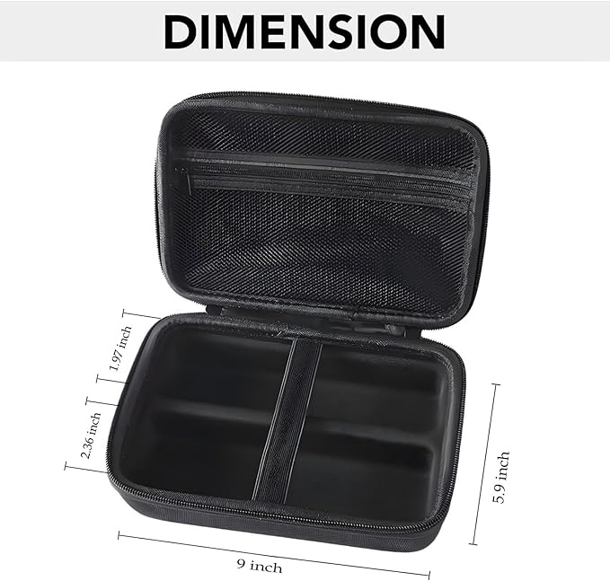 Hard Case for Hair Cutting Clippers, Professional Barber Storage Organizer Bag, Compatible with Ufree FADEKING Romanda Novah KIKIDO Wahl, Travel Razor Trimmer Case