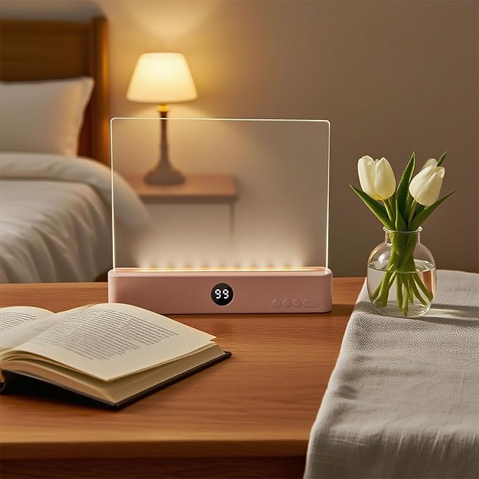 LED Book Light and Night Light 2 in 1, 3 Color Temperatures & Stepless Dimming, USB Rechargeable Reading Light with Timer for Night Reading (White)