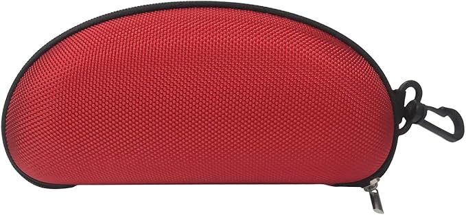 3 Pack Sunglasses Case, Eyeglasses Case for Men and Women, Portable Zipper Protect Case with Clip, Fit for Safety Glasses Safety Goggles 3D Glasses and Reading Glasses