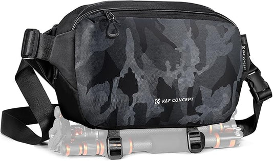 K&F CONCEPT Camera Sling Bag Crossbody Bag Waterproof Camera Shoulder Backpack DSLR/SLR/Mirrorless Camera Case