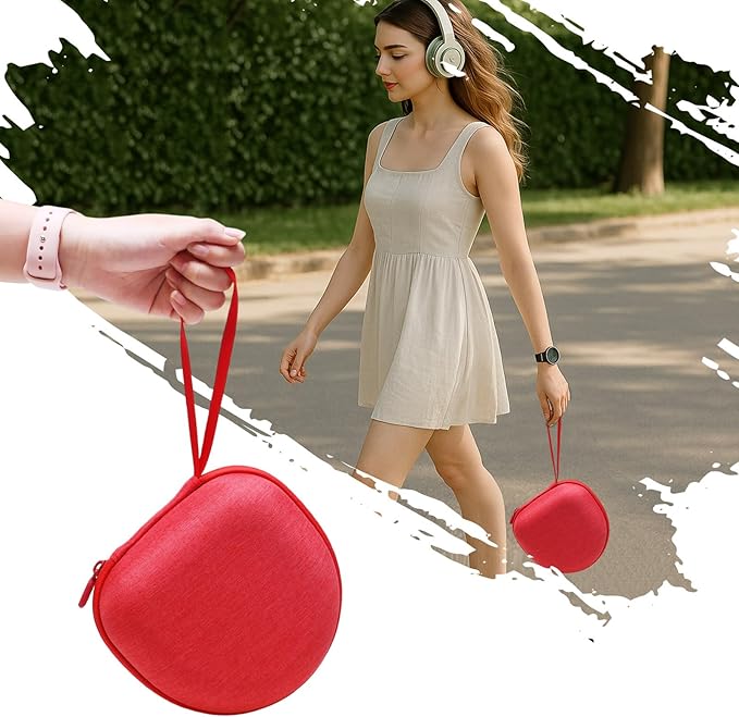 Headphone Headset Case for Beats/JBL/JLab/TOZO/BERIBES/Picun/KVIDIO Noise Cancelling Over-Ear Foldable Headphone (Red)