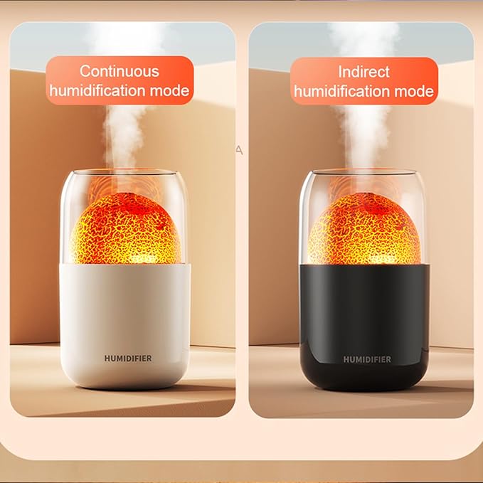 Portable Mini Humidifier, 300ml Small Cool Mist Humidifier, USB Personal Desktop Humidifier for Baby Bedroom Travel Office Home, Auto Shut-Off, 2 Mist Modes, Super Quiet
