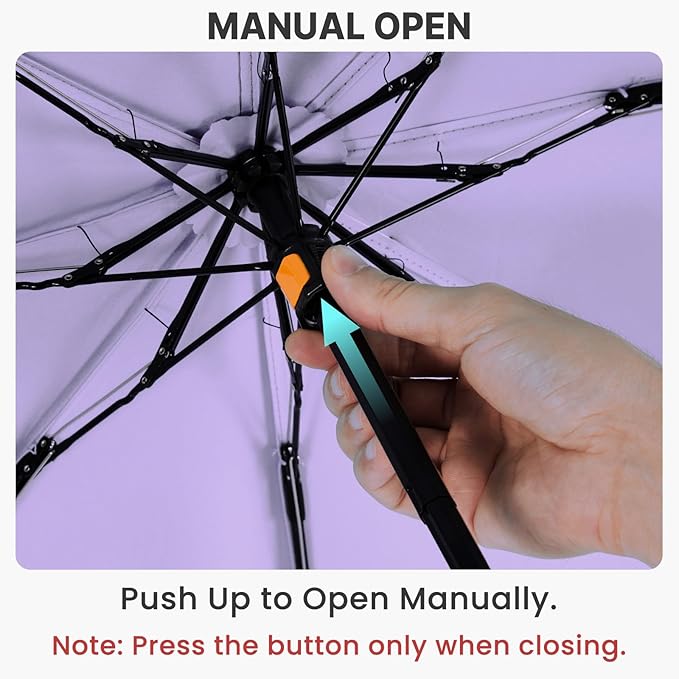 G4Free 46 Inch Mini Travel Umbrella with Retractable Handle, Pocket Size Umbrellas for Sun Rain. UV Protection UPF 50+, Small Compact Umbrella