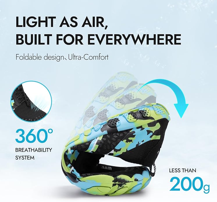 ATHMILE Hiking Barefoot Water Shoes for Women Men Beach Swim Aqua Pool River Quick Dry Athletic Wide Toe Outdoor Sport Kayaking Boating Rock Climbing Yoga Lake