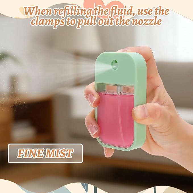 10 Pack Sublimation Blanks Card Perfume Spray Bottle 45 ml Mini Portable Sprayer Bottle with Funnel Perfume Dispenser 10 PCS Double-Sided Sublimation Aluminum Sheets for Travel