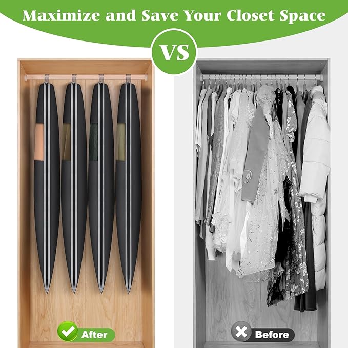 KEEGH Space Saving Hanging Garment Bag with Self Compression Zipper 40 Inch, Compression Garment Bags for Hanging Clothes with Clear Window, Suit Bags for Closet Storage (3 Pack)