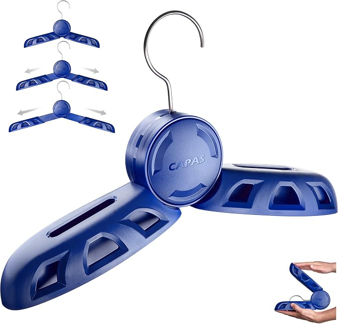 CAPAS Adjustable Foldable Travel Wetsuit Hanger for Adults and Kids, Heavy Duty Hanger for Surfing Scuba Diving BCD Suits