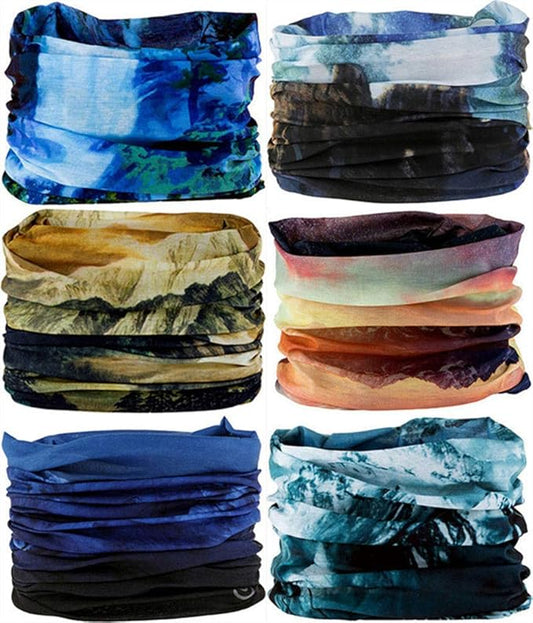 VANCROWN Headband Neck Gaiter Head Wrap Headwear Face Mask Magic Scarf Bandana for Men and Women