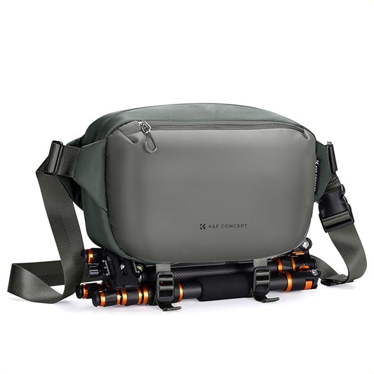 K&F CONCEPT Camera Sling Bag Crossbody Bag Waterproof Camera Shoulder Backpack DSLR/SLR/Mirrorless Camera Case