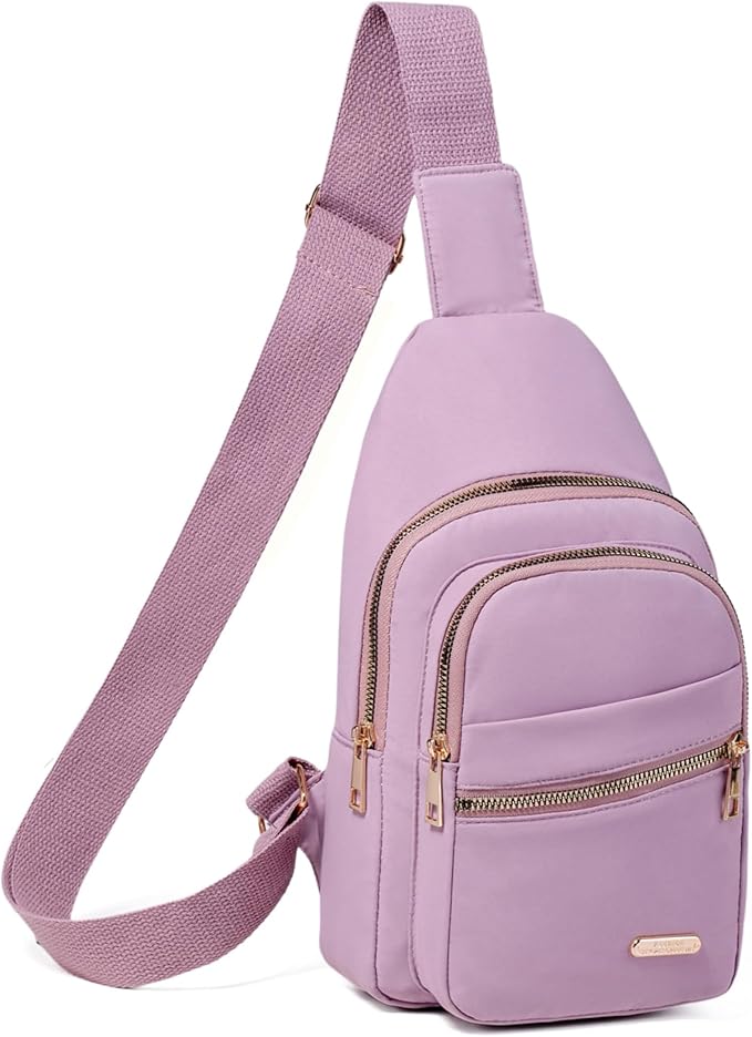 Banelu Crossbody Sling Backpack Sling Bag for Women, Small Cross Body Bag Crossbody Purse for Hiking Traveling Outdoors