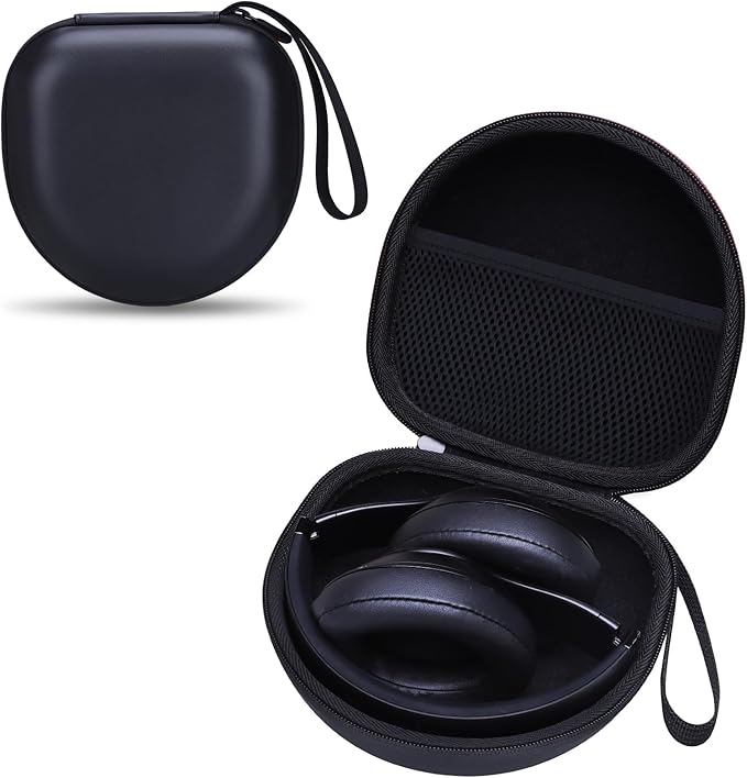 Headphone Case Compatible with JBL/Beats/BERIBES/Jlab/Picun/TOZO/KVIDIO/Soundcore Anker/Skullcandy Noise Cancelling Over-Ear Headphones, Pearl Black