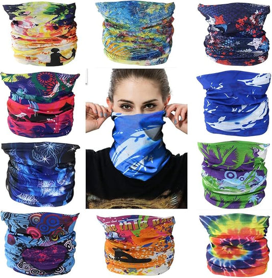 Neck Gaiter Masks Tube Scarf,Seamless Bandanas Buffs Gators,Ourdoor Face Mask Face Covering Multi Headwear