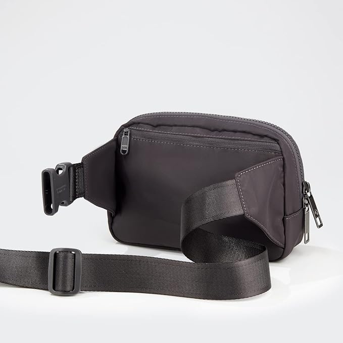 Pander Belt Bag Large 2L, Nylon Fanny Pack Purse for Women and Men with Adjustable Strap