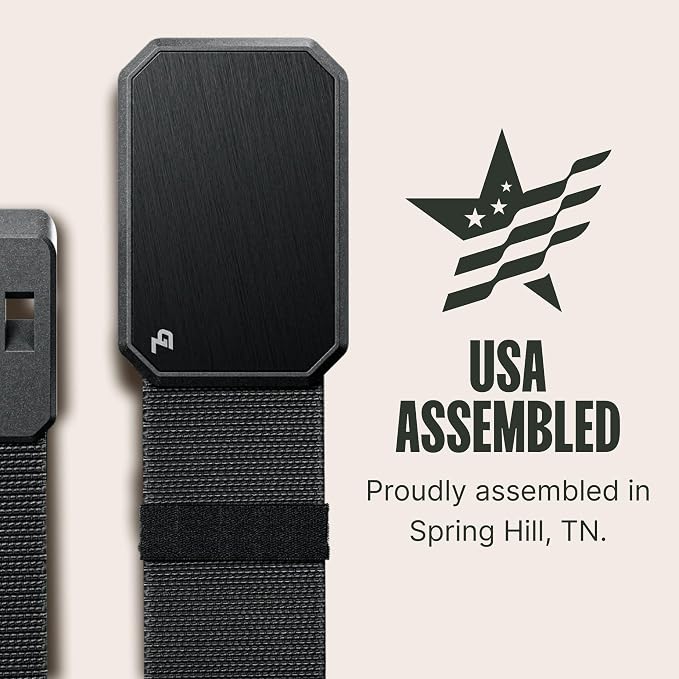 Groove Life Groove Belt OG - Men's Work Belt - Stretch Nylon, Magnetic Buckle, Adjustable, Comfortable, Tactical, EDC
