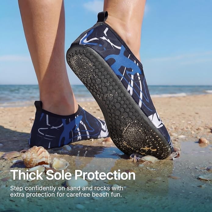 Water Shoes for Women Men Quick-Dry Aqua Socks Swim Beach Outfits Barefoot Yoga Exercise Wear Sport Accessories Pool Camping Must Haves River Hiking Adult Youth Size