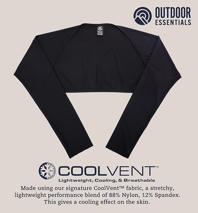OutdoorEssentials Arm Sleeves for Women - Golf UV Shawl with Sleeves - Workout Shrug Bolero - Arm Tights for Sun Protection