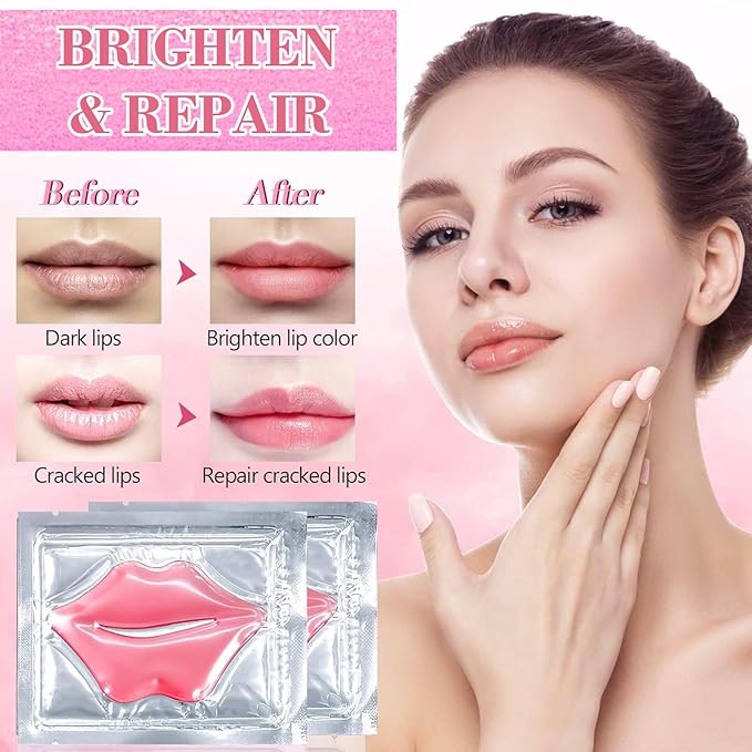 Eakroo 30 Pairs Lip Mask and Eye Mask Set, Hangover Kit, Sleepover Party Supplies for Girls, Eye Patches for Puffy Eyes, Hangover Patches, Pinata Stuffers for Adults, Adult Goodie Bag Stuffers
