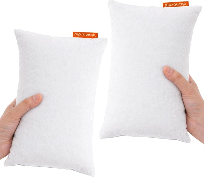 Urban Infant Pipsqueak Microfiber Pillow - Small, Mini, Tiny - 11 x 7 in - Perfect for Travel, Cars, Airplanes, Camping, Dogs, Kids, Lumbar, Knees and Neck - Ages 2 Yrs and Up