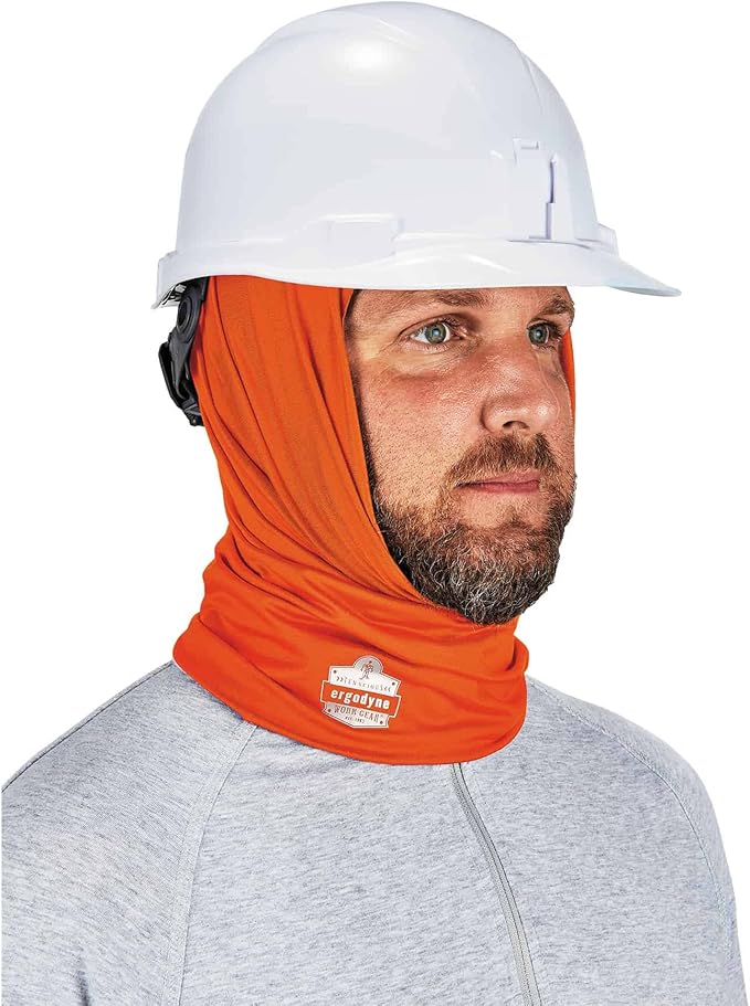 Ergodyne Chill-Its 6487 Cooling Neck Gaiter, Multiple Ways to Wear Headband or Face Mask