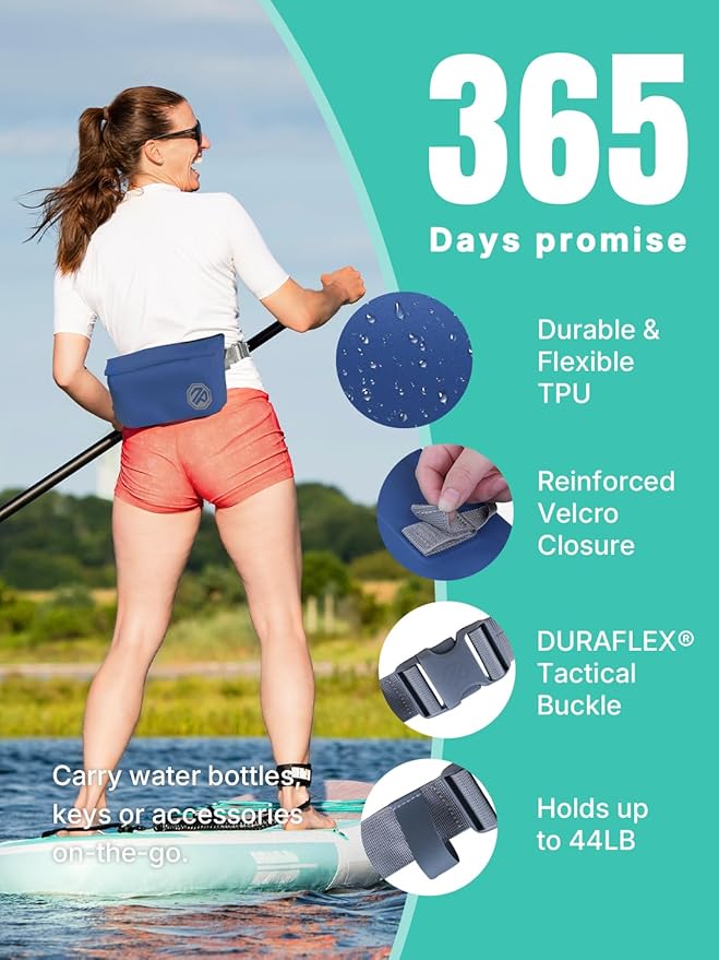 niphean IPX7 Waterproof Fanny Pack with Magnetic One-Hand Closure, Durable Waterproof Dry Bag, for Kayaking, Paddle Boarding, Beach Cruise Essentials, 2.5L Phone Pouch Dry Bags for Men Women