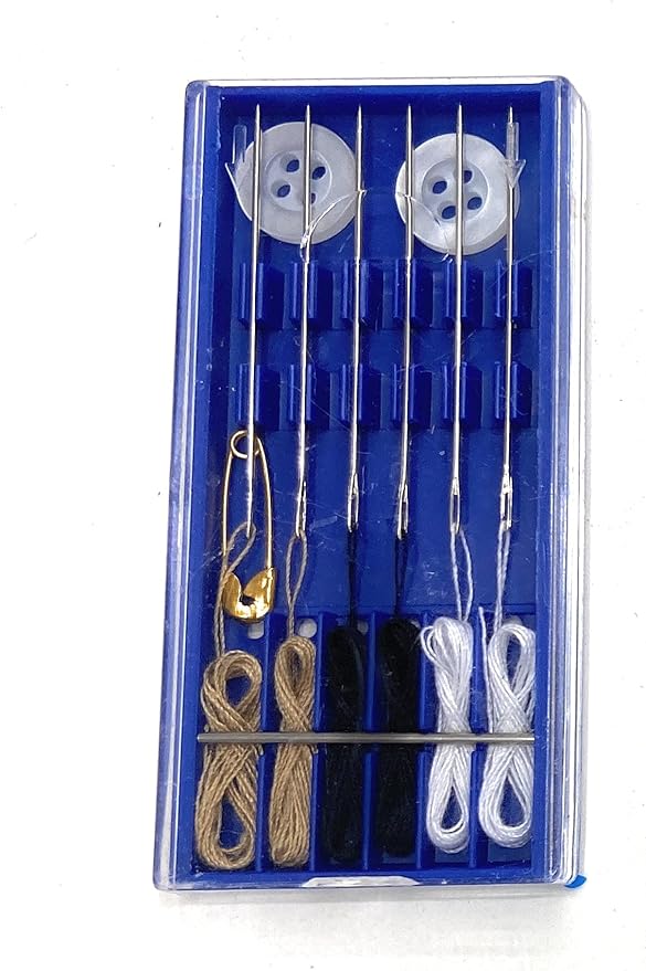 Emergency Repair Kit, Pre Threaded Needles, Buttons,Repair Sewing Kit
