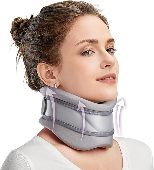 babaka Neck Brace for Neck Pain and Support, Soft Neck Brace Cervical Collar for Women & Men, Neck Support with Support Pad for Sleeping, Relieves Pain and Spine Pressure (S(9.8"-13.8"))