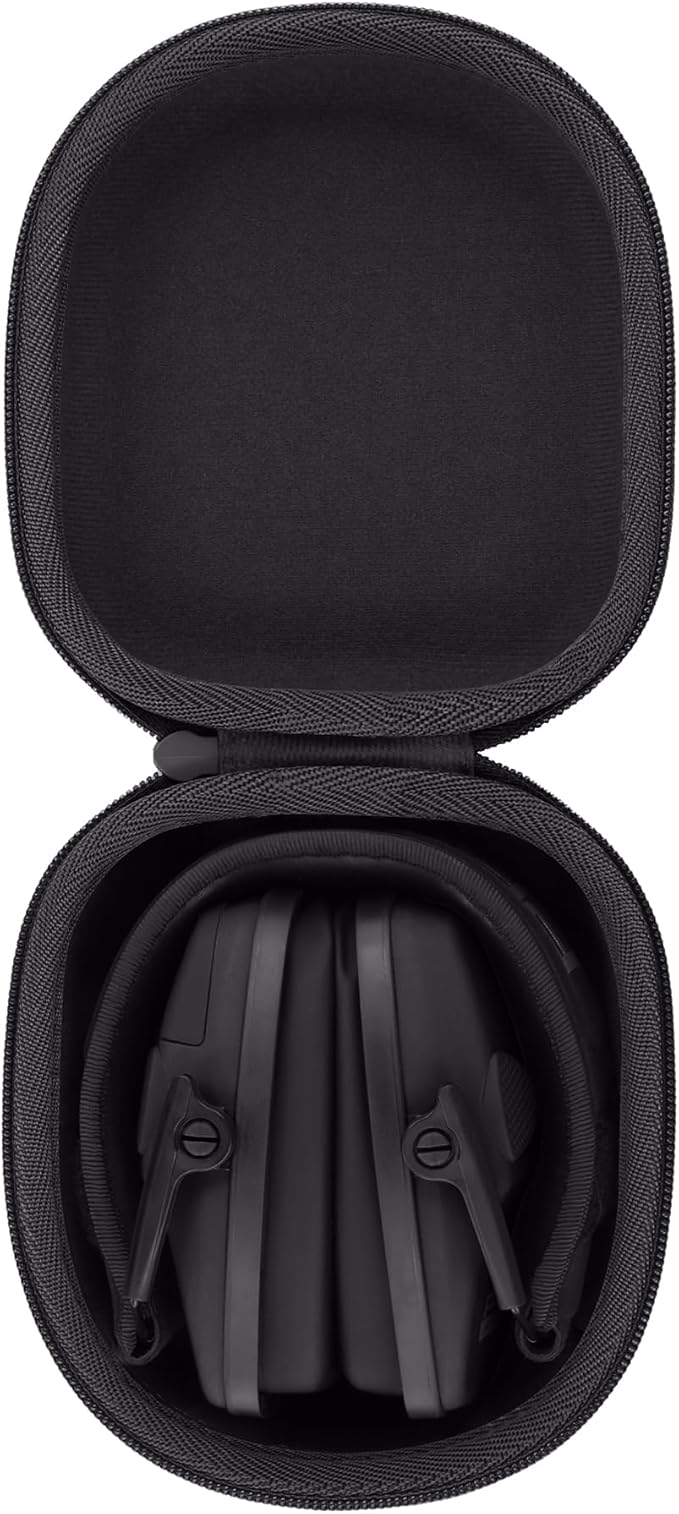 Storage Case Compatible with Walkers Razor Slim/Howard Leight Honeywell Impact Sport Electronic Ear Protection Muffs