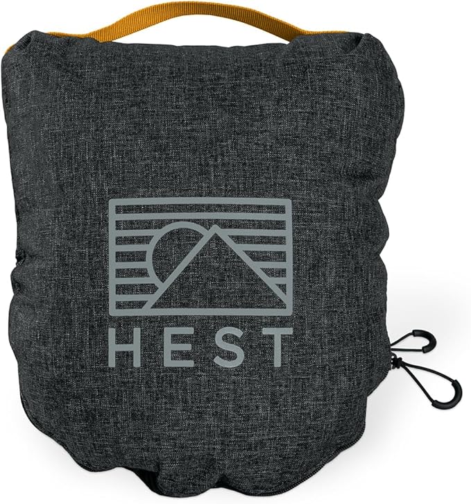 HEST Pro Travel Pillow - 3-in-1 Neck, Body, and Small Travel Pillow - Adjustable Fill for Custom Comfort - Portable and Compact Design - Memory Foam with Washable Cover