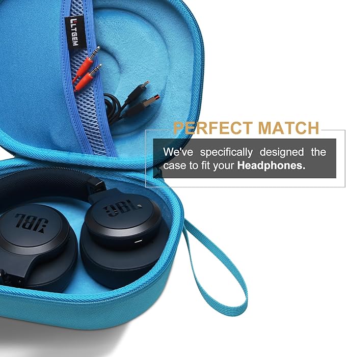 LTGEM Case Compatible with JBL Junior 320BT / Junior 320 / Tune 770NC / 510BT / 720BT / 520BT / 520C / 670NC, for JBL Live 770NC / 670NC / 680NC / 780NC Headphones, Sky Blue