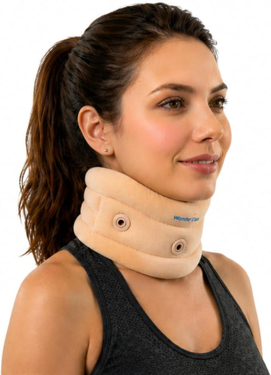 Wonder Care Neck Brace for Sleeping Cervical Collar Adjustable Neck Support Brace Relief Cervical Spine Pressure Ideal for Travel, Office Workers & Neck Injury Recovery, XX-Large