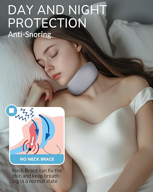 Memory Foam Neck Brace - Soft Washable Breathable Ice Silk Cervical Collar for Pain Relief & Posture Correction - Ideal for Travel, Office worker& Rehabilitation users of neck diseases