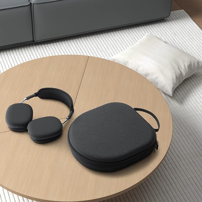 Yinke Smart Case for AirPods Max Headphones Supports Sleep Mode, with AirPods Max Silicone Earpad Cover and Headband Cover Anti-Scratch Accessories, Hard Organizer Portable Carry Travel